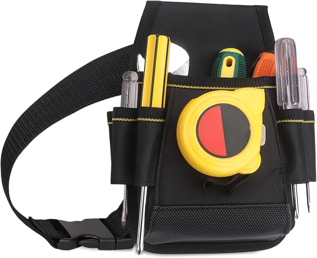 Torba narzędziowa - Pas narzędziowy: 24 x 15 x 6 cm Torba narzędziowa dla elektryków z 6 kieszeniami zewnętrznymi, odporny na zużycie, regulowany pas