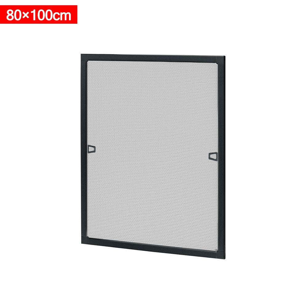 Moustiquaire pour fenêtre avec cadre, filet anti-insectes à cadre tendu en aluminium, sans perçage ni vis - 2