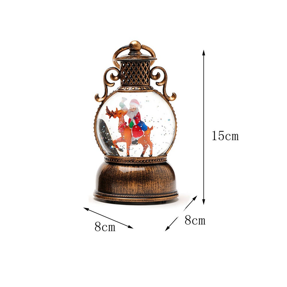 Carillon a forma di fiocco di neve alimentato tramite USB, con motivo a renna, albero di Natale e decorazione per la casa, regalo di Natale. - 2