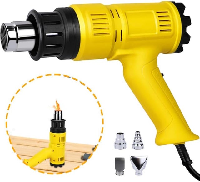 ZMH Pistola de aire caliente Pistola de calor 2000W Kit ajustable 60℃- 600℃ 2000 en W, hasta máx. 600,00 °C