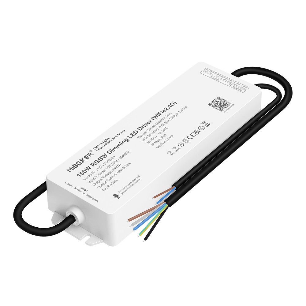 150w Rgbw Led Module Contrôleur ruban LED RGB / RGBW avec alimentation 150W - 24V DC - WIFI+ ...