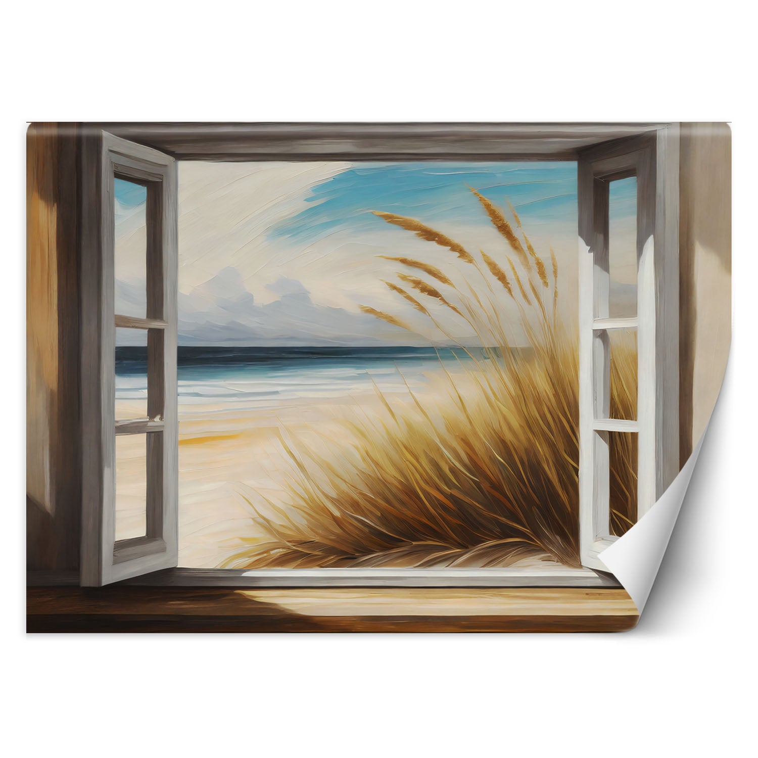 Fototapeta, Widok z okna na plażę 450x315