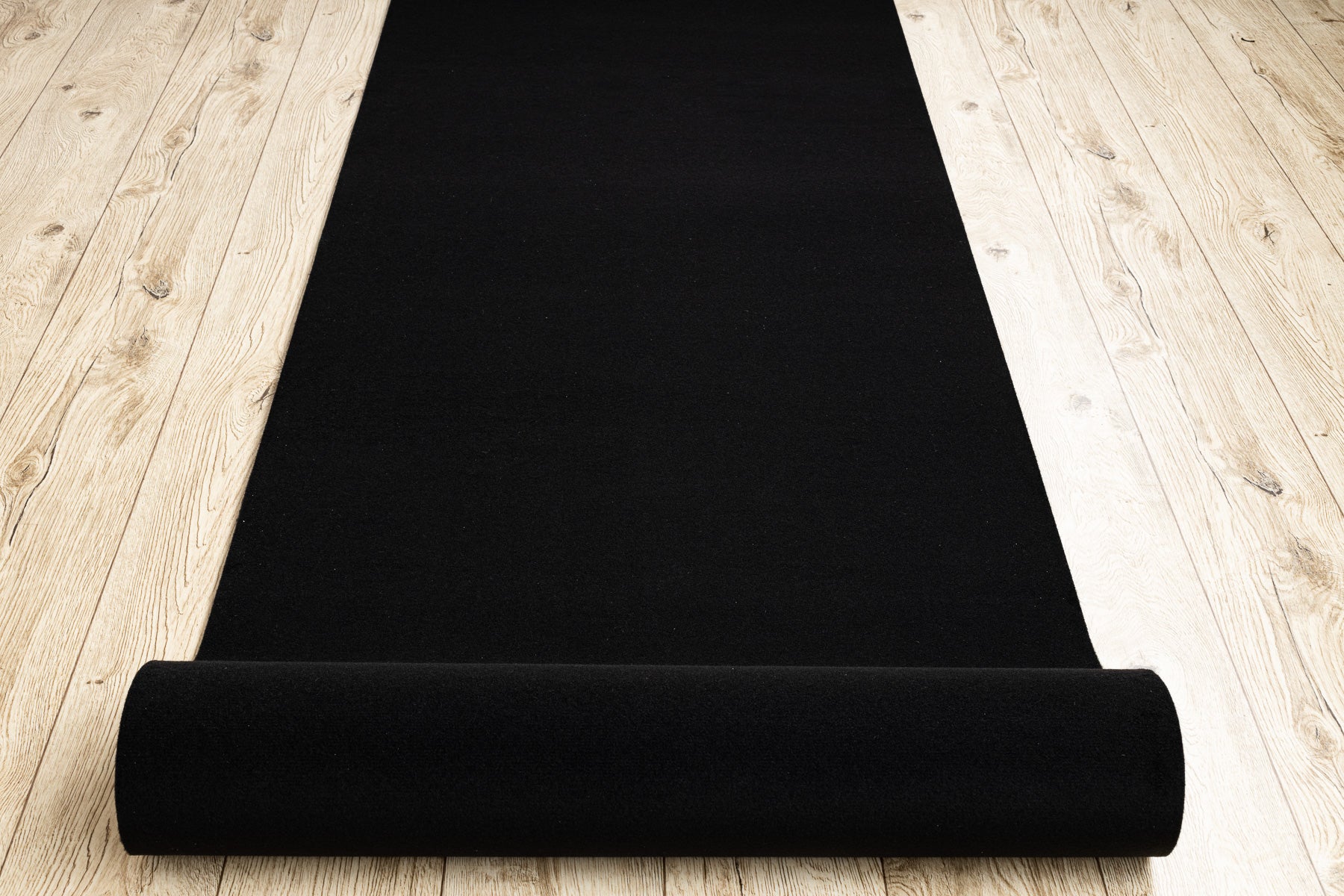 Chodnik RUMBA podgumowany, jednokolorowy czarny 80 cm 80x510 cm - 5