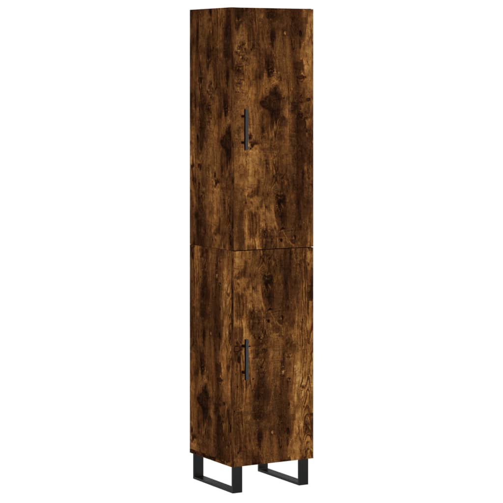 Credenza Rovere Fumo 70x30x80 Cm - Legno Multistrato, Per Casa E Ufficio Buffet Casa - 7