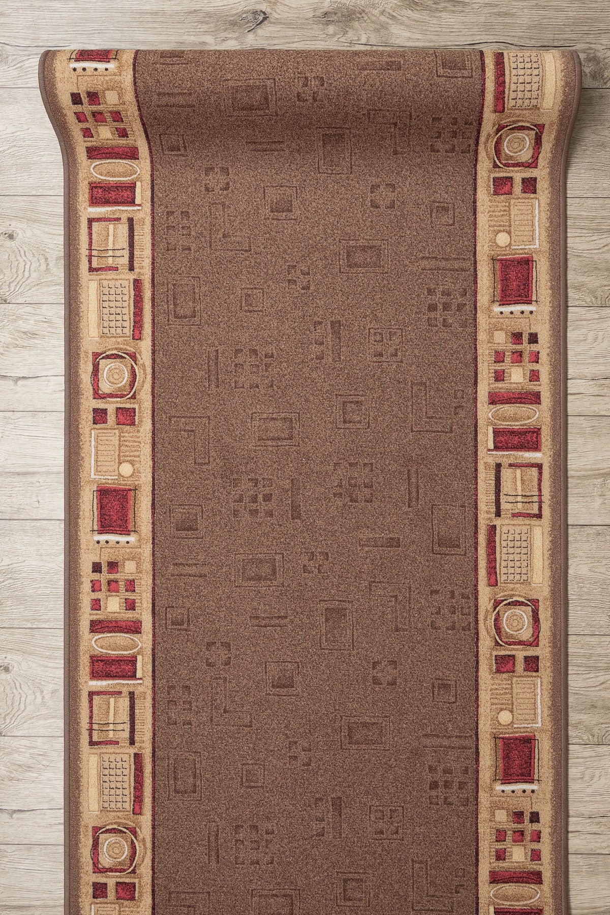 TAPIS DE COULOIR ANTIDÉRAPANT JENA marron 100cm 100x190 cm - 5