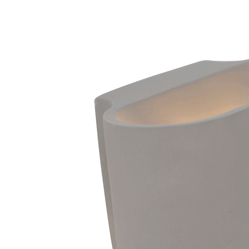 Lampada da parete smart in cemento con effetto luce con Wifi G9 - Arles - 5