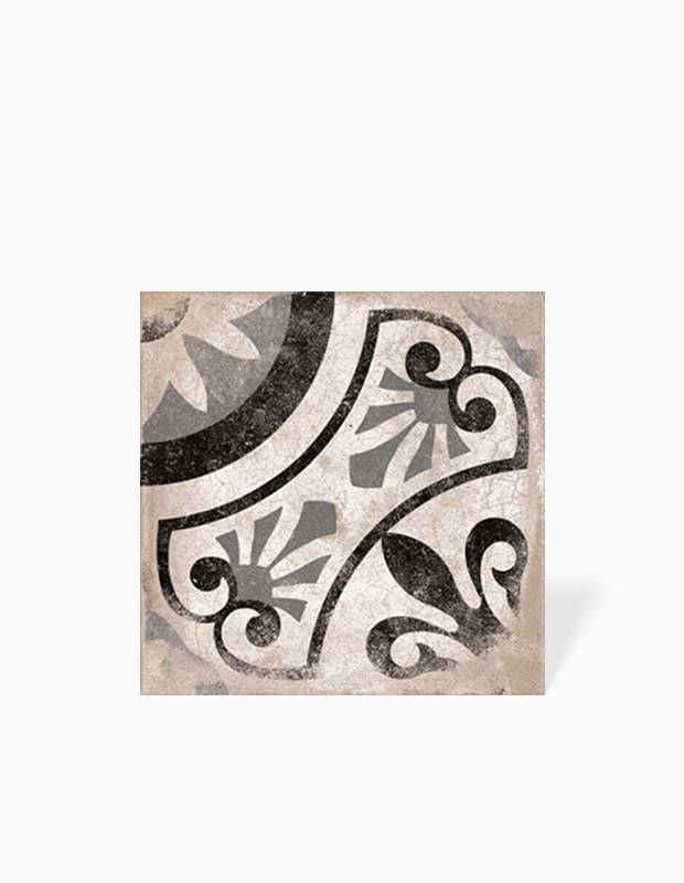 CARRELAGE CAGLI VIEILLI GRIS- IMITATION CARREAU DE CIMENT 22.5X22.5 MK2305016 - COMPTOIR DU CERAME