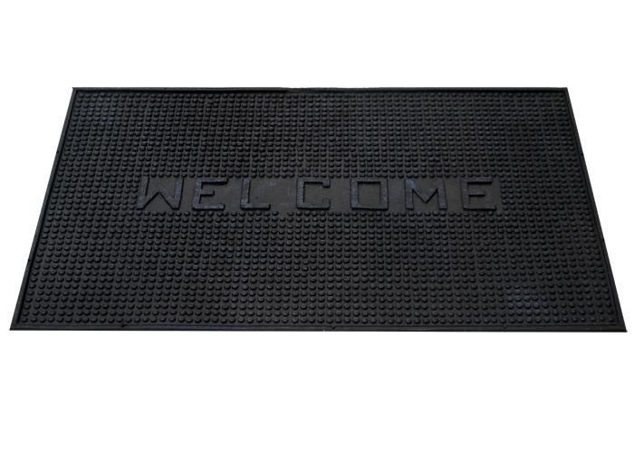 Covoras intrare Welcome, negru, 33x50 cm