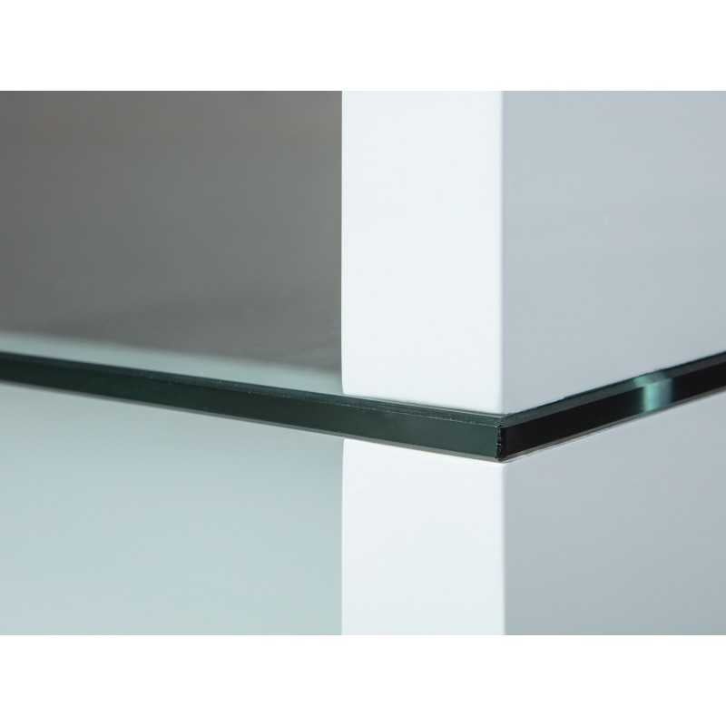 Table basse Inter Link en MDF laqué blanc brillant dim.130x70x46h - 4