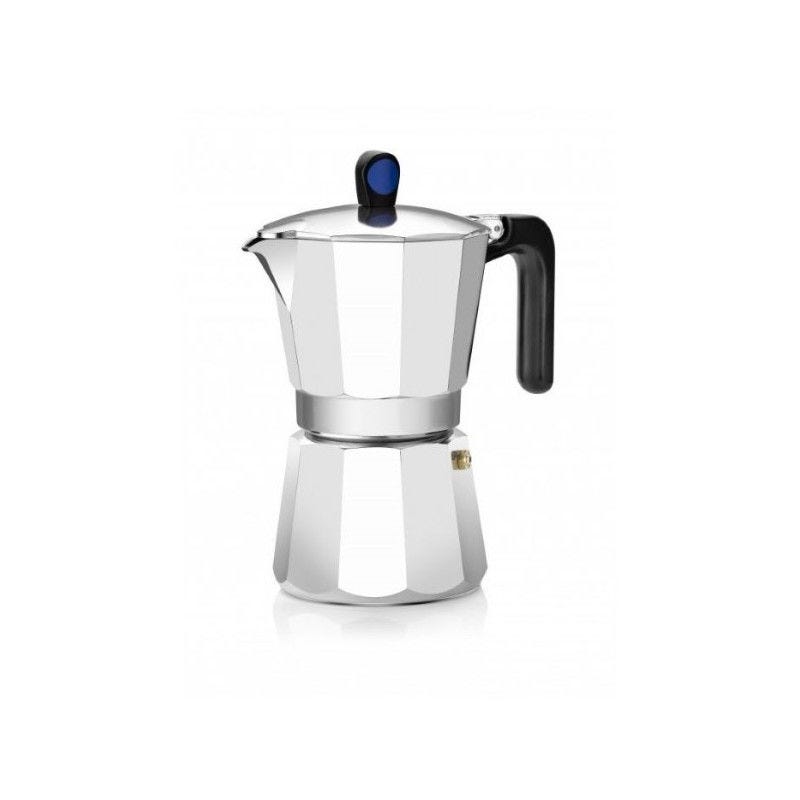 Caffettiera Italiana Monix Vitro Express - Alluminio, 3 Tazze, 150 Ml, Manico Ergonomico, Argento - Foto 4