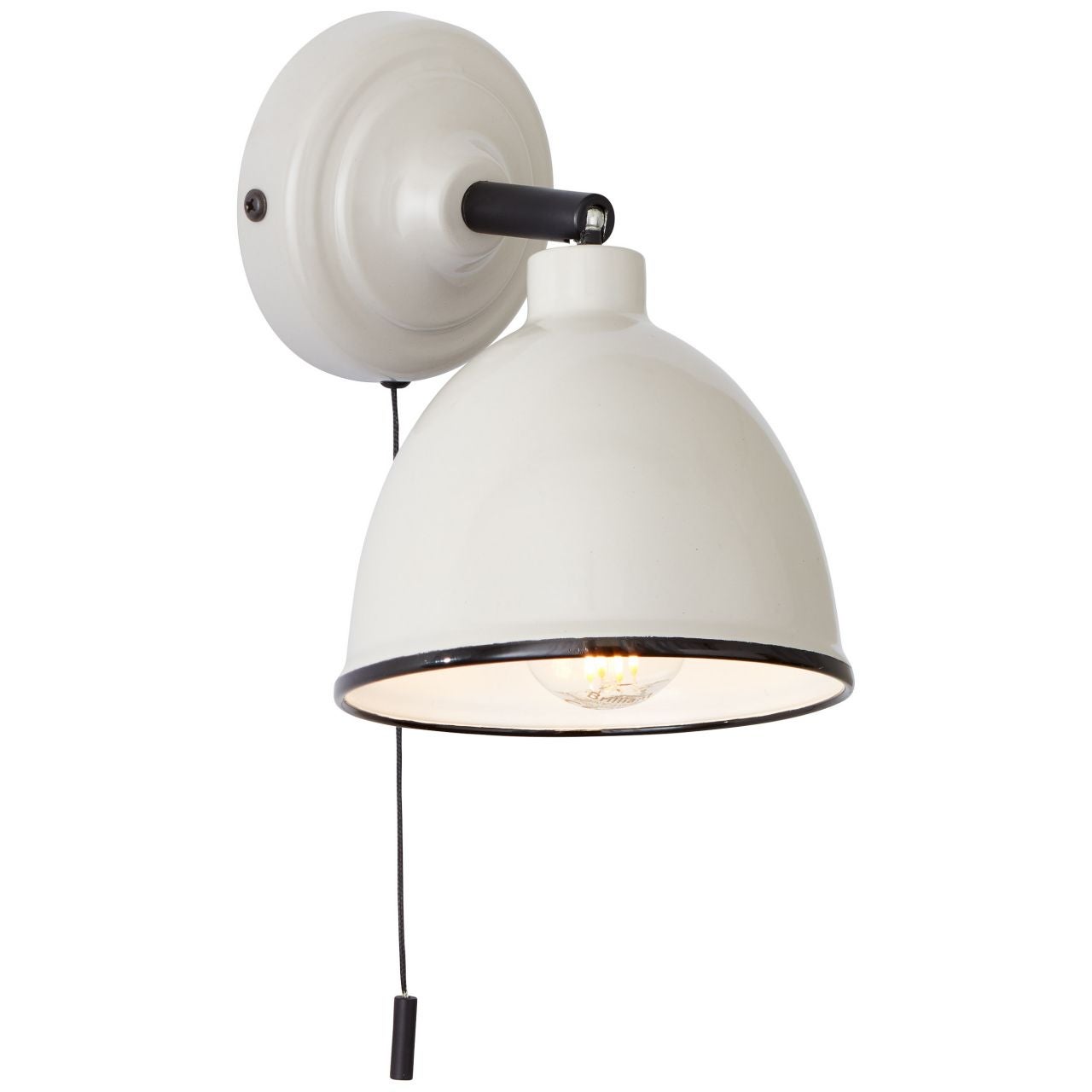 Lampa BRILLIANT, zawieszenie Tosh 25cm antyczne drewno / czarny korund, 1x A60, E27, 40W, drewno ze zrównoważonej gospodarki leśnej (FSC) - 5