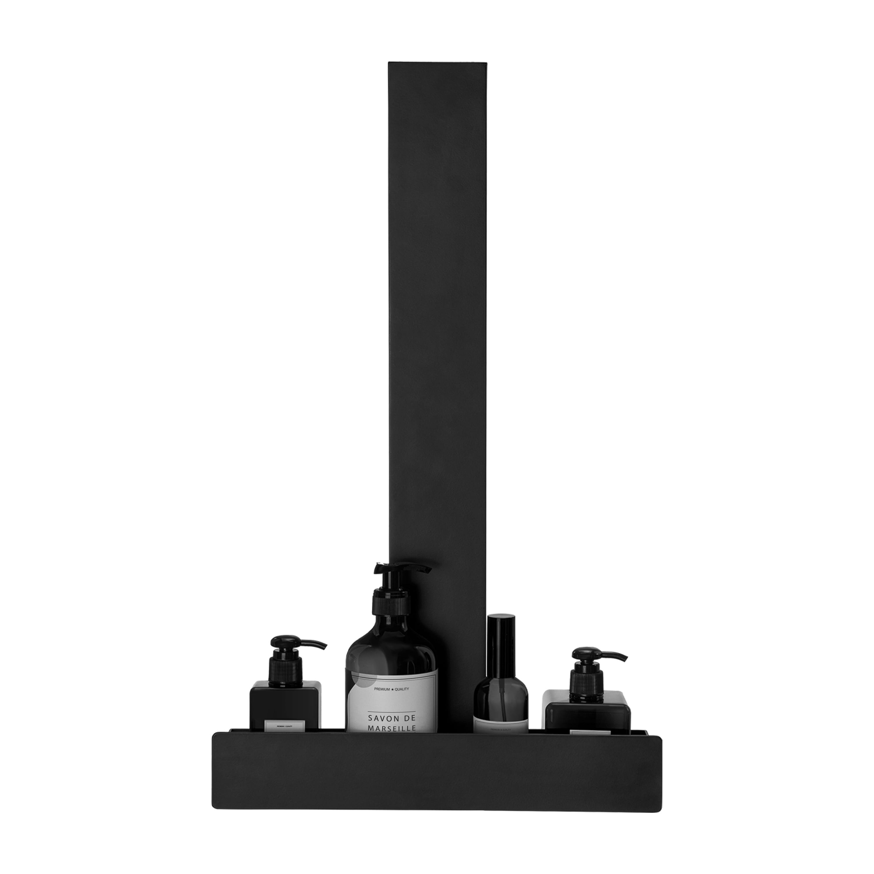 Conjunto de duche SENSEA - Coluna de duche com torneira termostática e prateleira suspensa para duche - Preto - Studio / Neo - 6