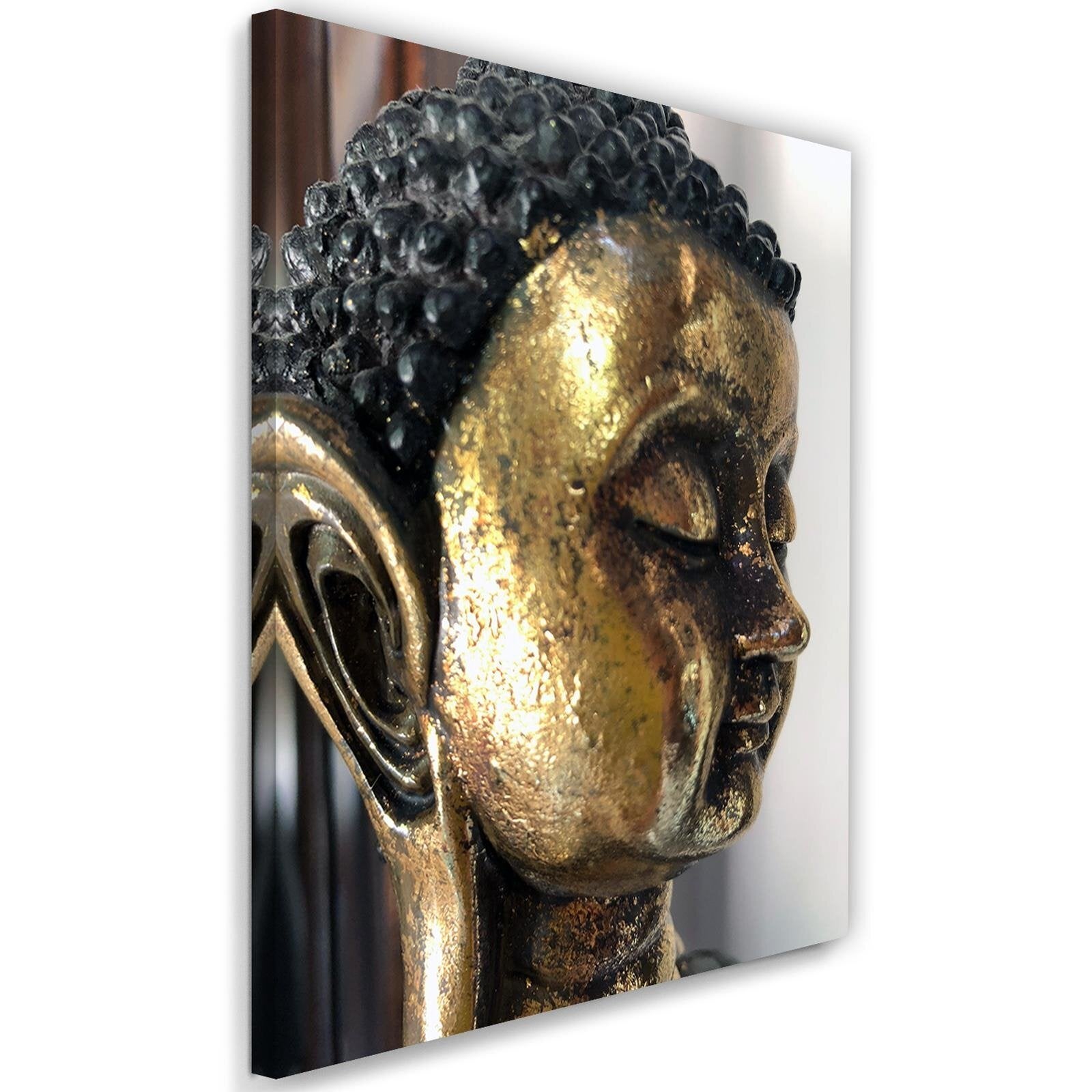 Obraz na płótnie, Złoty budda zen spa feng shui 80x120