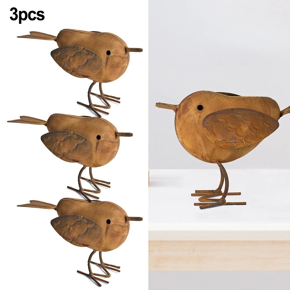 szt metalowej dekoracji ptaka rękodzieło żelazne ptak w kształcie rzeźby sylwetki artystycznej ogrodzenie ogrodowe na zewnątrz produkty dekoracyjne