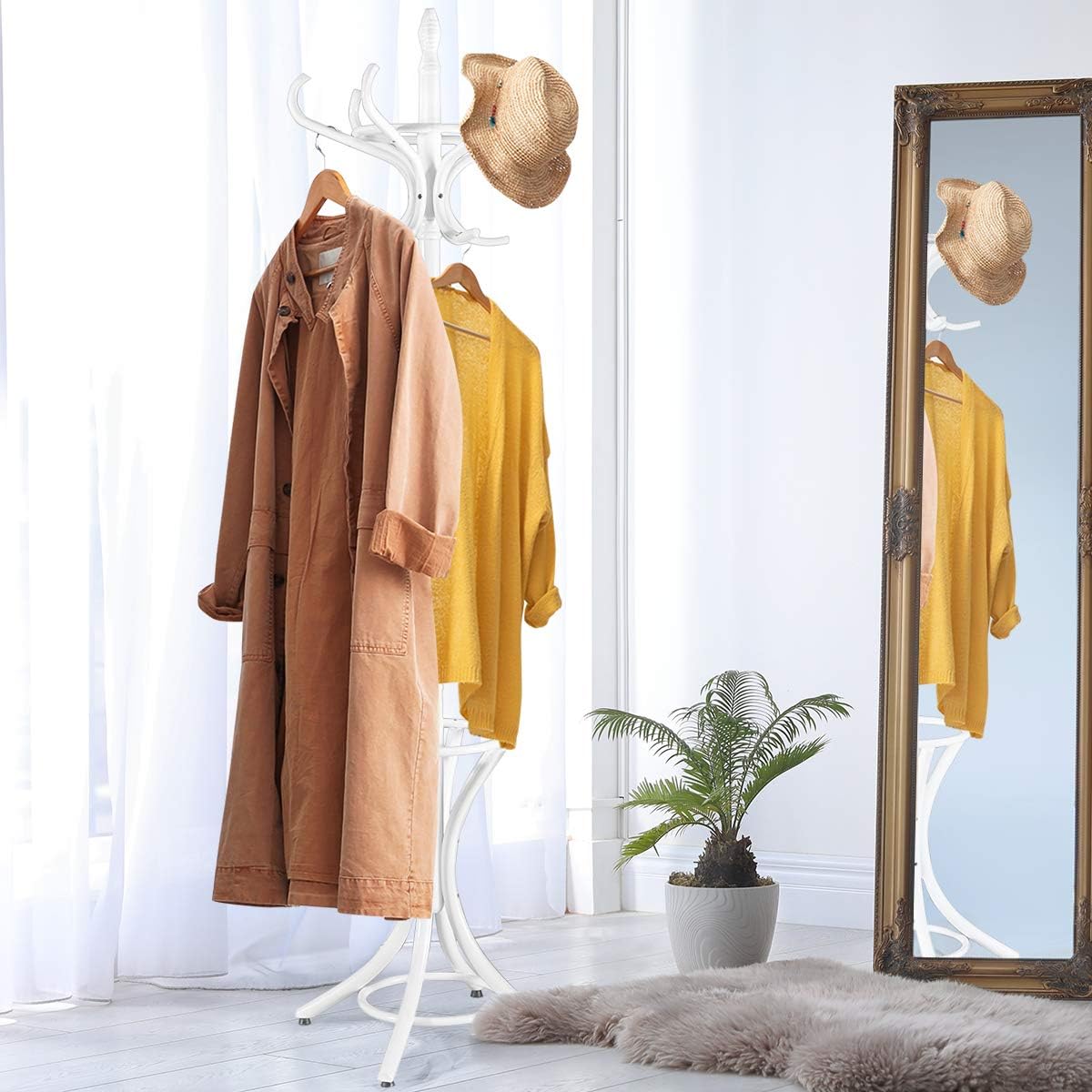 Perchero Entrada Recibidor GIZNXBA Perchero De Pie, Soporte De