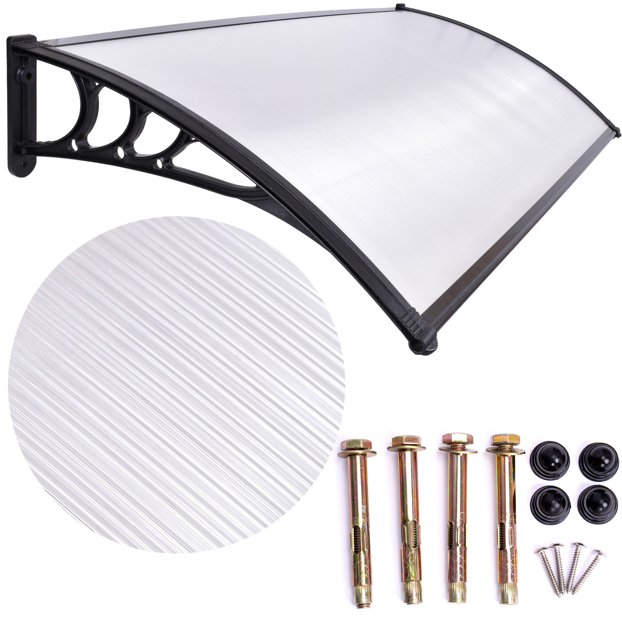 Daszek nad drzwi Sago 80x120cm czarny