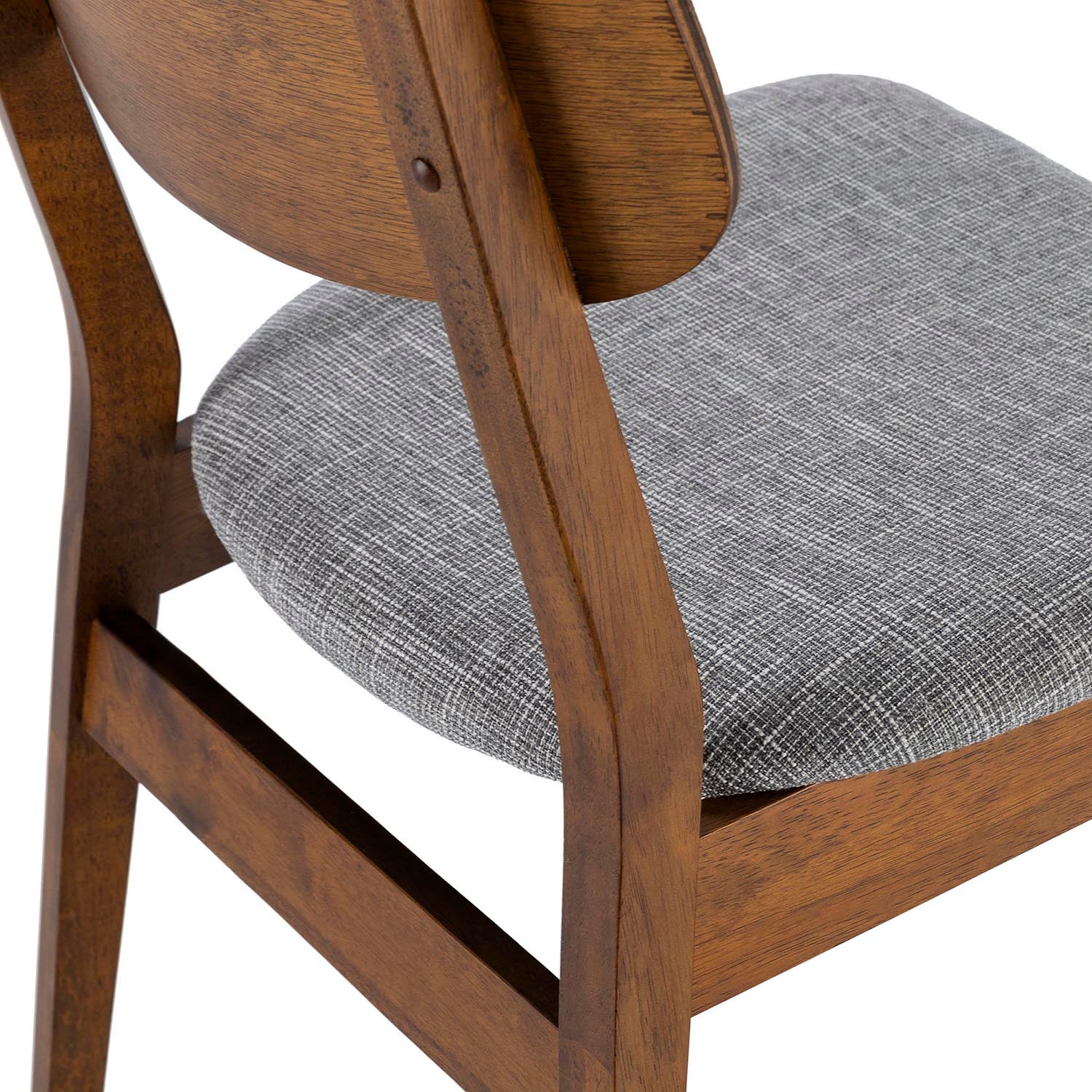 Set di 2 sedie Susi colore noce, legno massello - 7