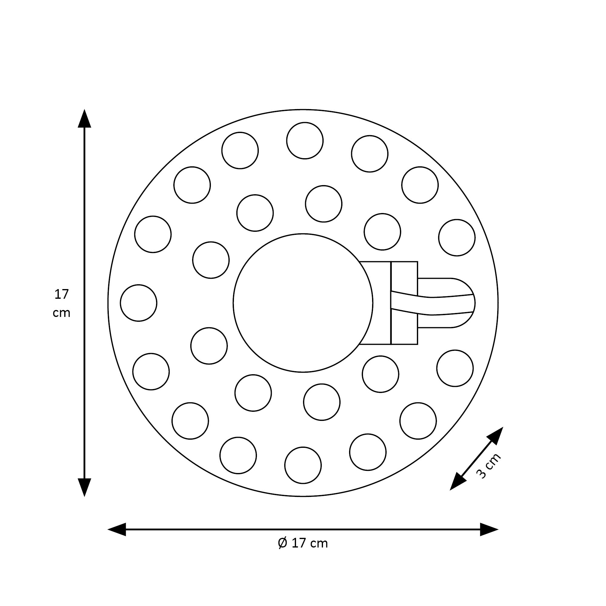 Placa LED PCB magnética de 24 W com luz neutra de 4200 K - 5
