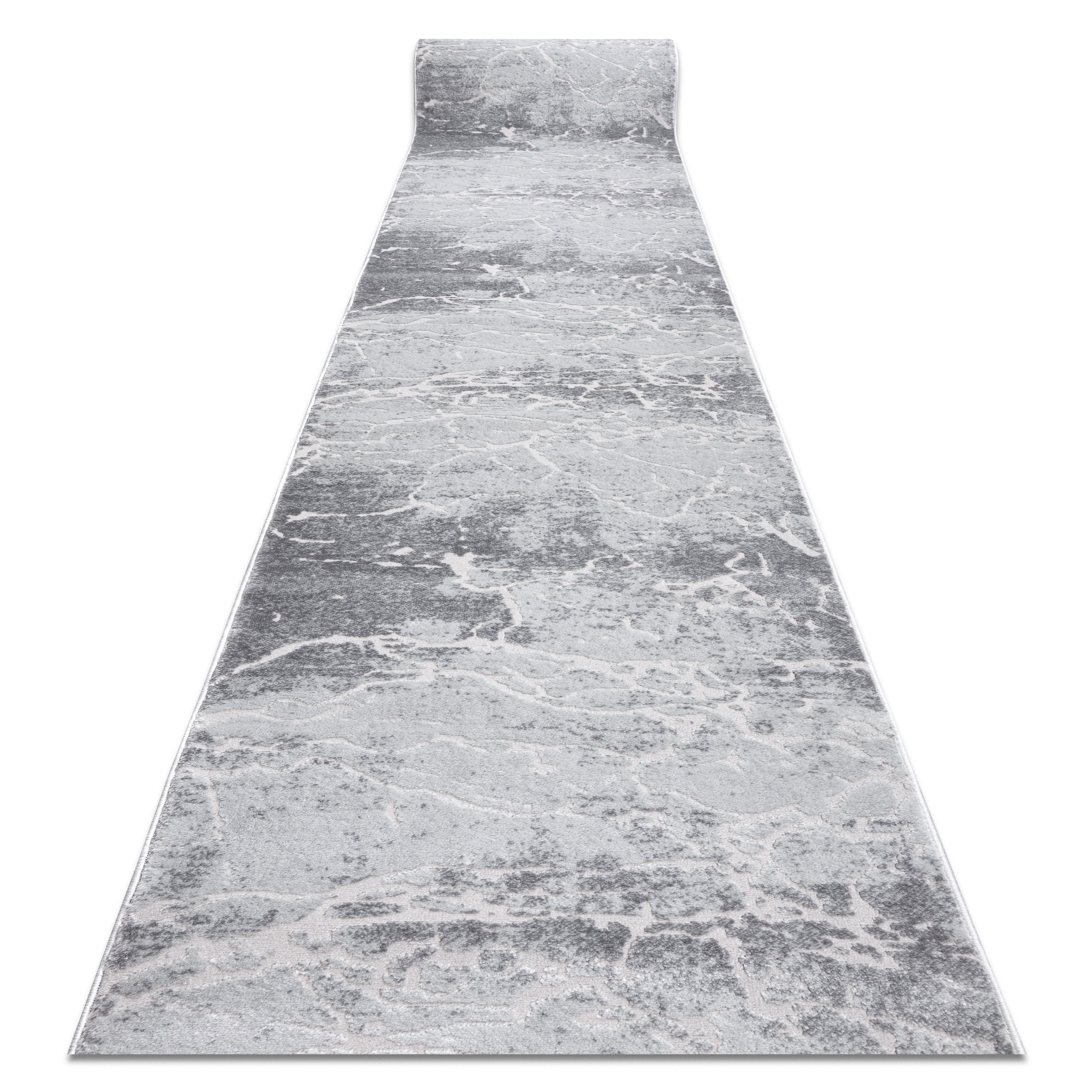 Chodnik Strukturalny MEFE 6182 dwa poziomy runa szary 100 cm 100x960 cm