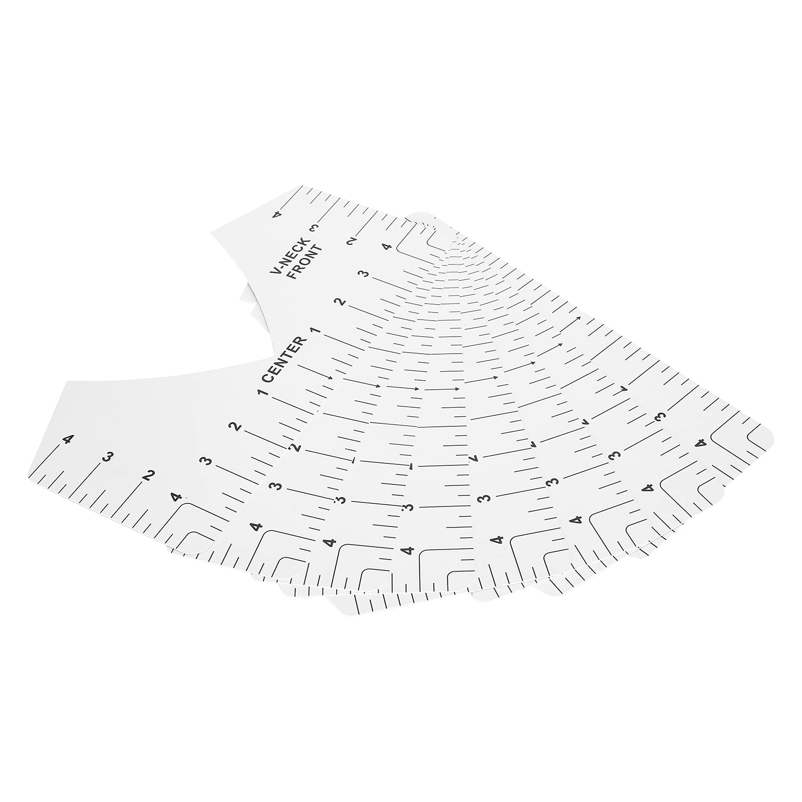 LEH - Règle De Vêtement Outil D'alignement De Guide De Règle De T-shirt 4 Pcs Pour La Règle De