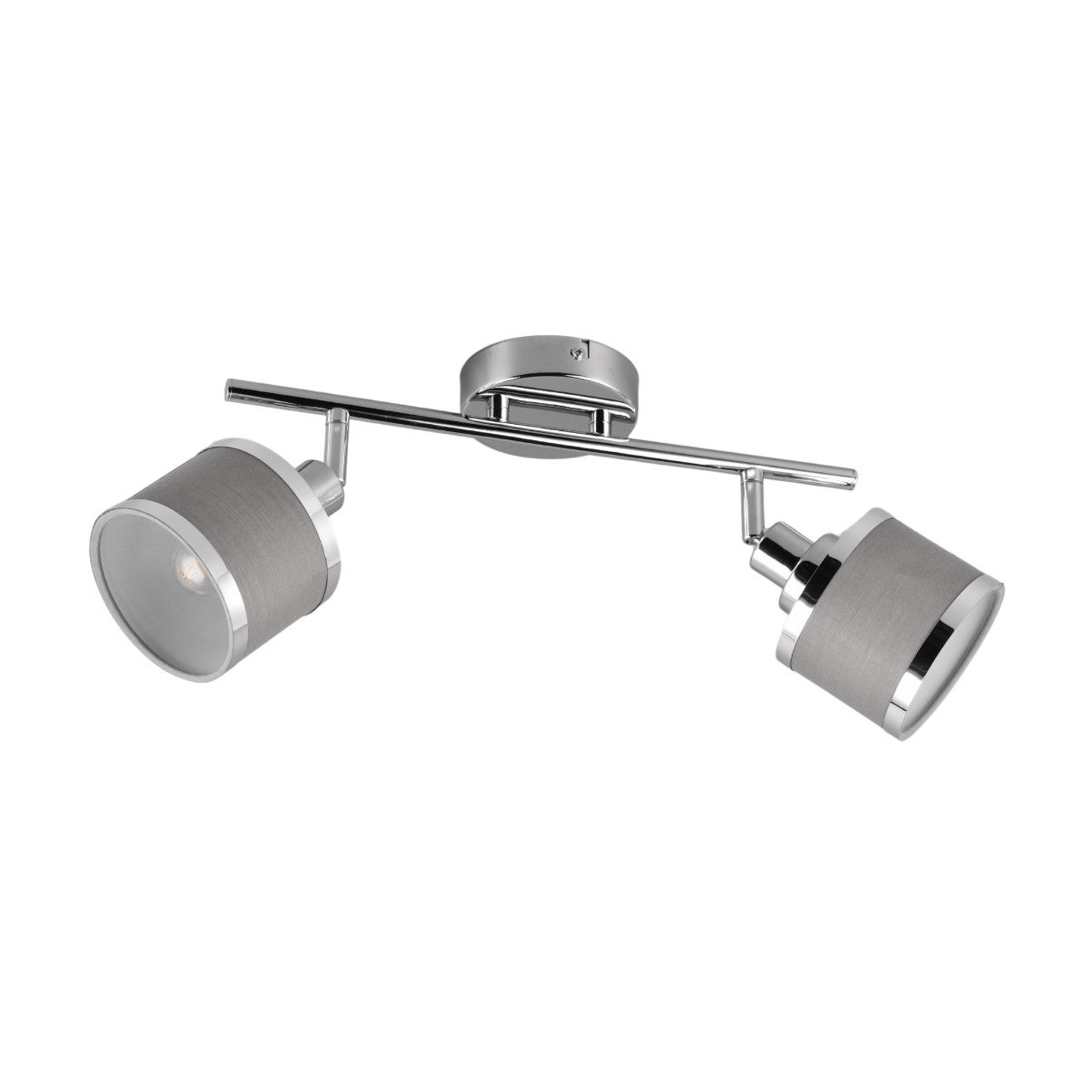 Reflektor sufitowy spot natynkowy Arosa listwa srebrno-odcienie srebra 2xE14x28W wym: 19 x 10 x 52,5 cm metal Trio