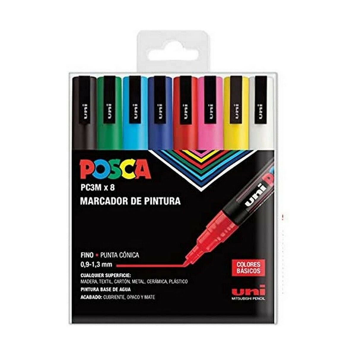 Uni-ball Coffret Marqueurs EMOTT - 5 Couleurs Douces - Pointe 0.4mm Ultra-résistante - Design Minimaliste
