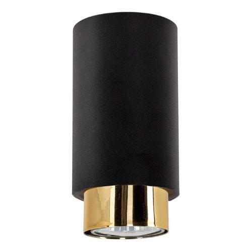 Spot sufitowy Glori czarno-złoty 1xG9x40W wym: 13 x 6 x 6 cm metal Lampex