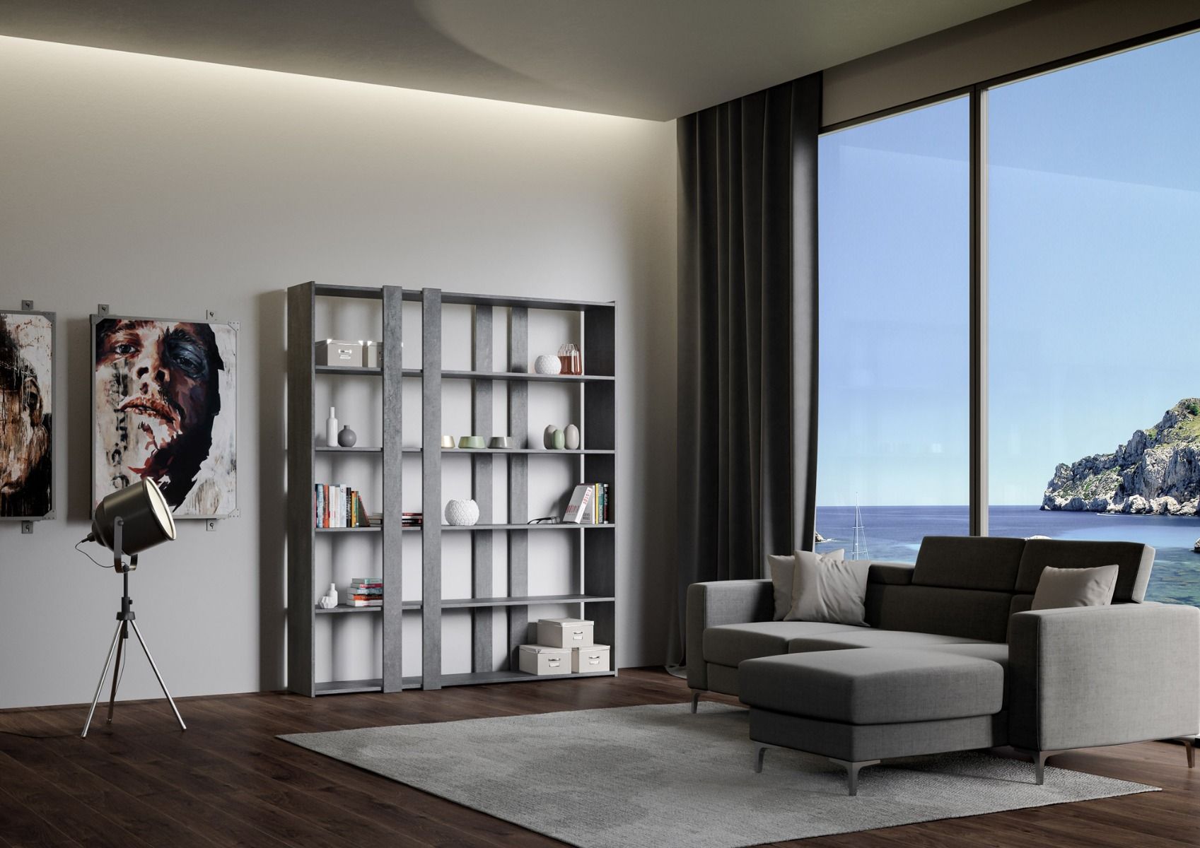 Tribesigns Libreria Alta 180 Cm, Scaffale A 5 Ripiani Con Scomparti Aperti, Libreria Industriale Per Soggiorno Camera Da Letto E Ufficio 90018730