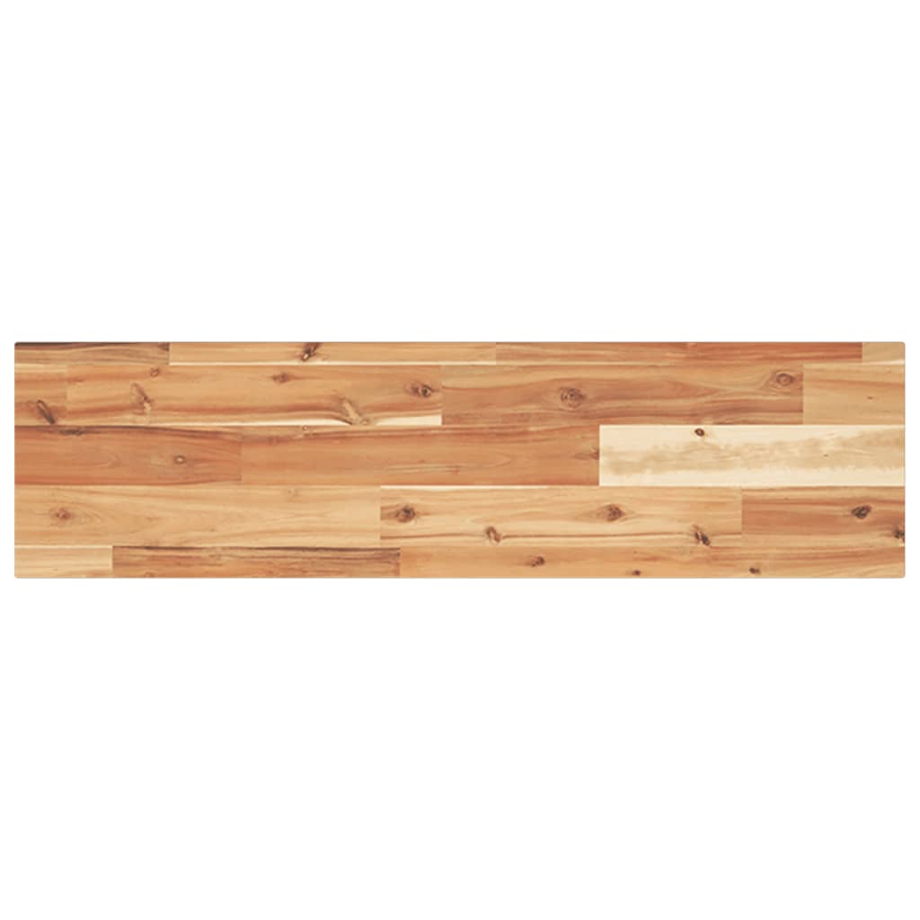 2 pcs Étagères murale | Étagère flottante | Étagères de rangements 100x20x2 cm acacia massif à l'huile CFW79002 - 6