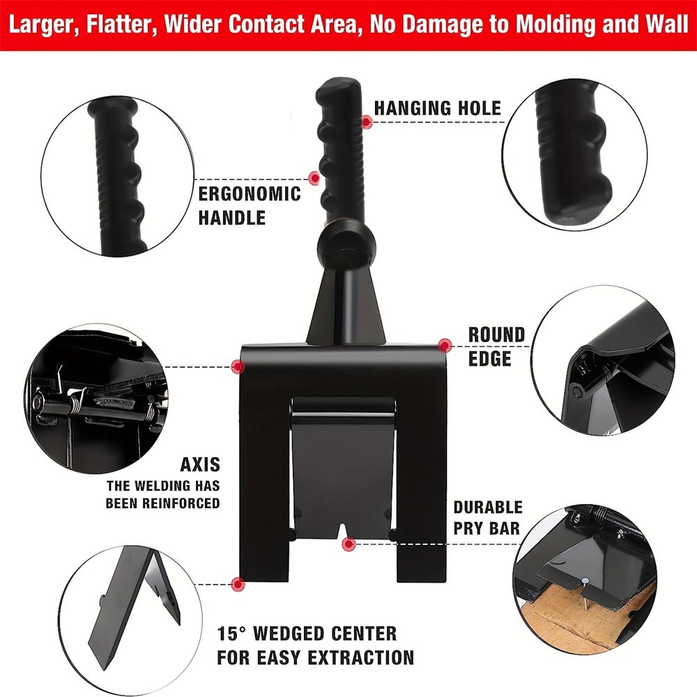 Outil de levier pour enlever les carreaux de revêtement de sol avec poignée ergonomique pour les armoires, les comptoirs et les sols - 5