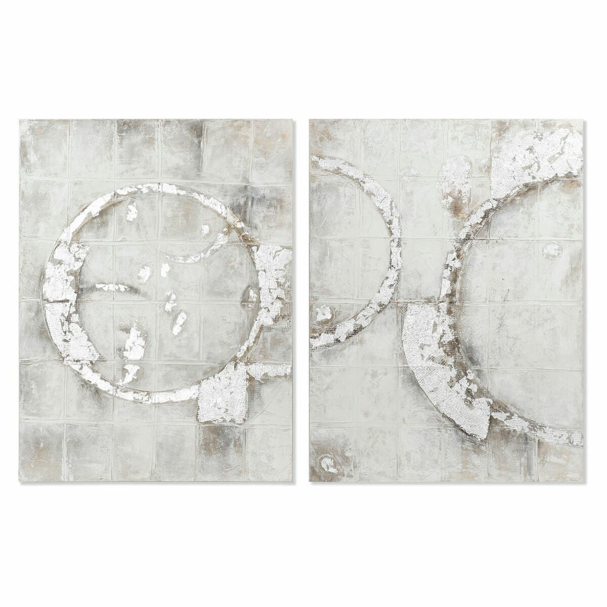 Cuadro dkd home decor lienzo 90 x 3,8 x 120 cm abstracto moderno (2 unidades) 8424001849109 s3017876 dkd home decor
