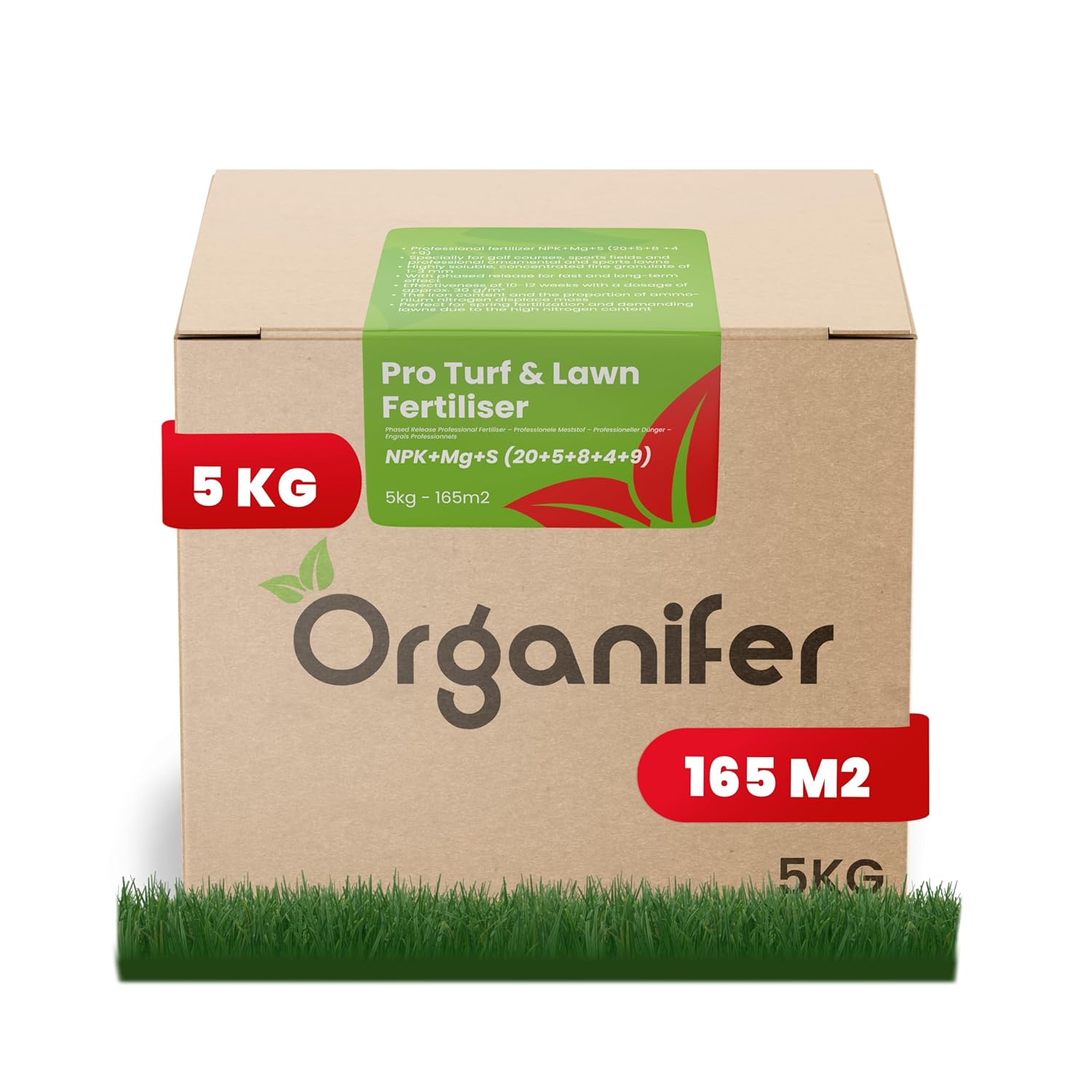 Kickstart Engrais Gazon Printemps-été - 20 Kg Pour 500 M², NPK + Micronutriments, Granules