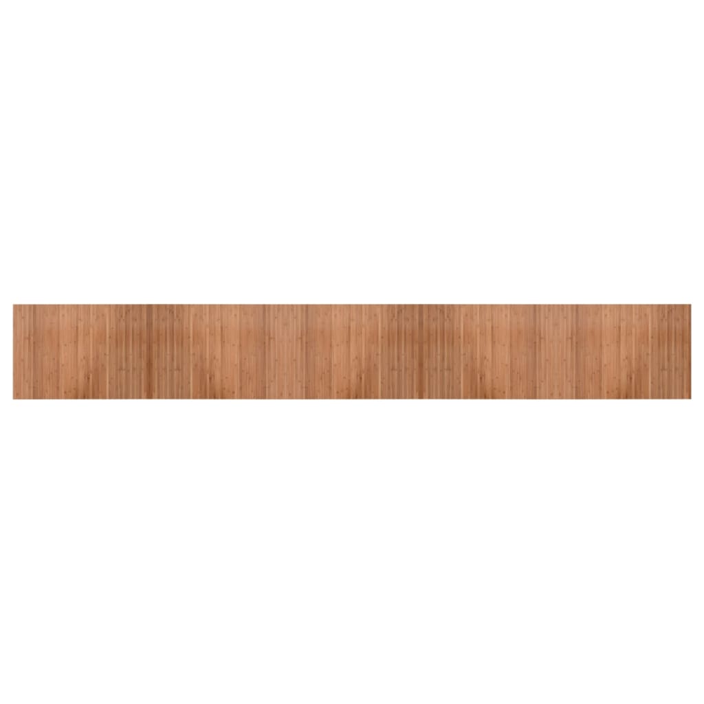 Tapis rectangulaire naturel 70x500 bambou - 2