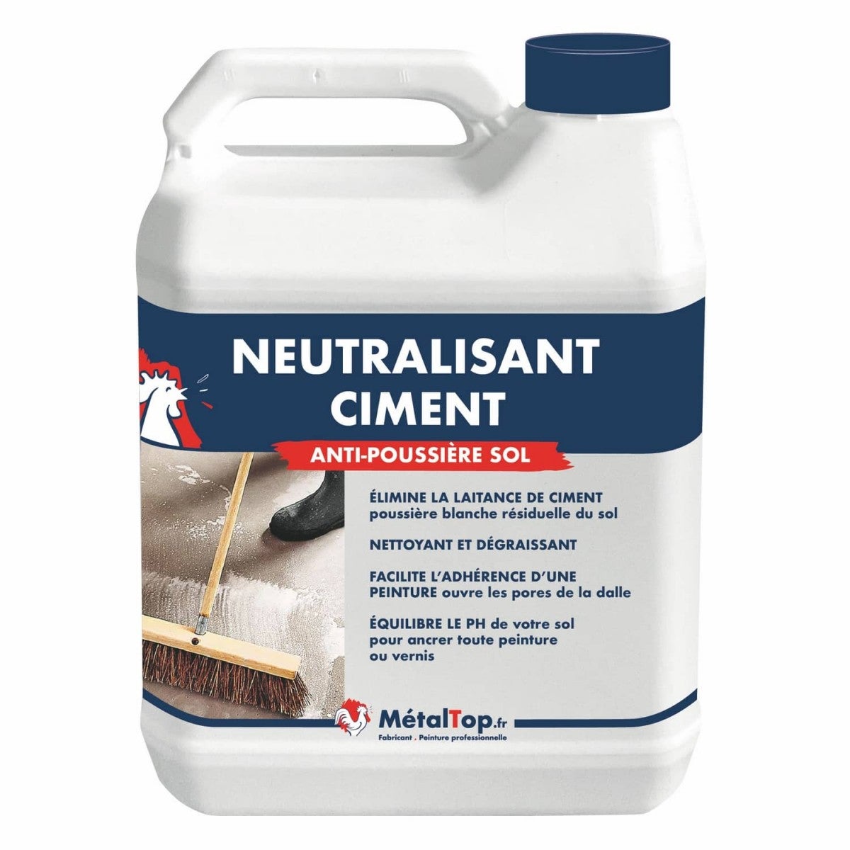 Metaltop Dérouillant Phosphatant Incolore Pot 20 L - Antirouille Acide Phosphorique 75%
