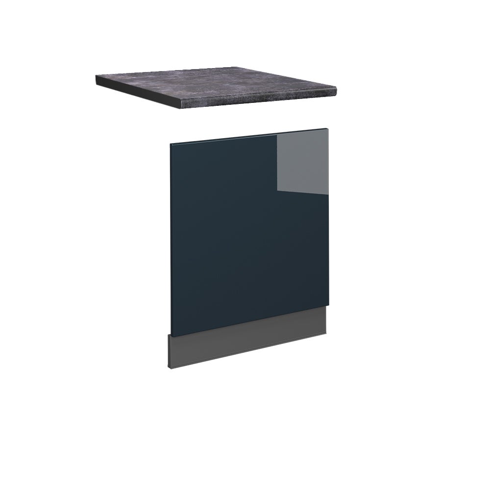 Vicco Panel przedni Fame-Line, Ciemnoniebieski wysoki połysk, 60 cm , BP Antracyt