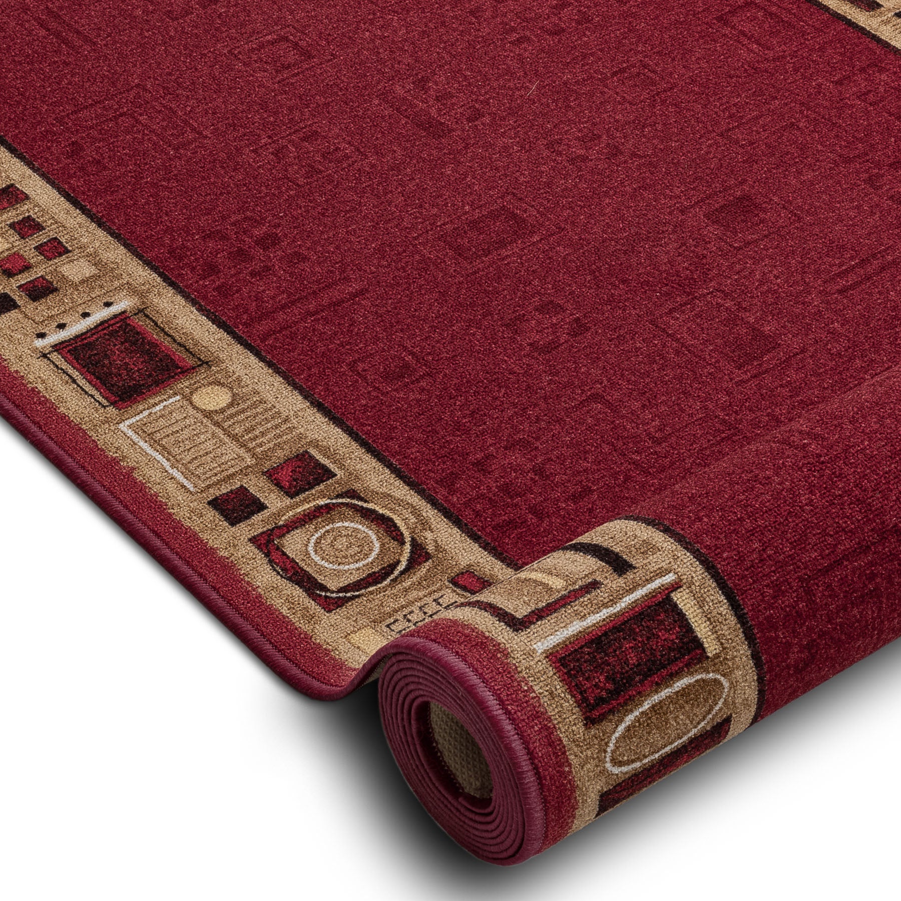 CHODNIK PODGUMOWANY JENA bordo 80cm 80x400 cm