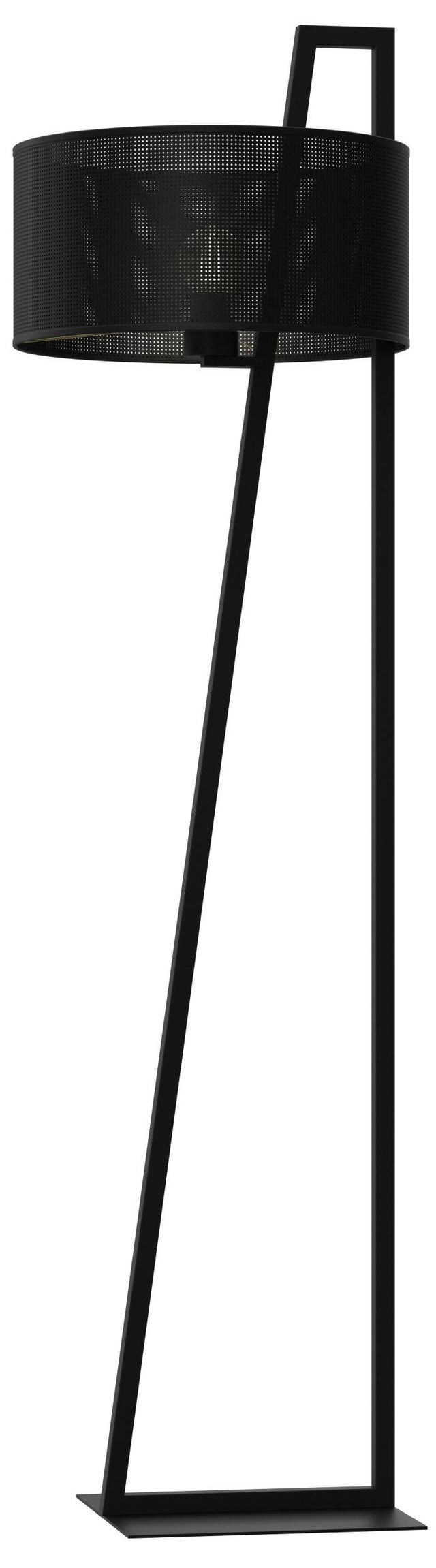 Lampa podłogowa loftowa Loft shade czarna matowa 1xE27x15W metal wym:150x40x40cm IP20 Luminex