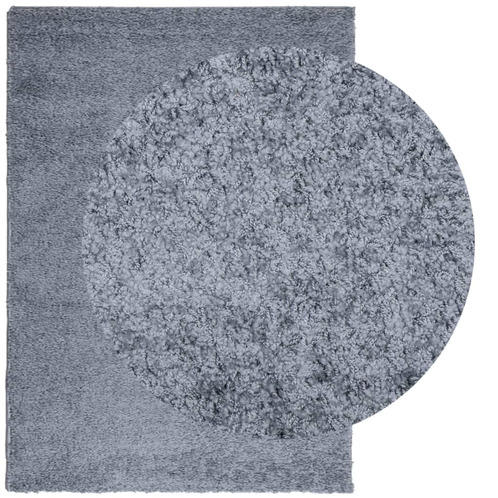 vidaXL Tapis shaggy PAMPLONA poils longs moderne bleu 240x340 cm - 4