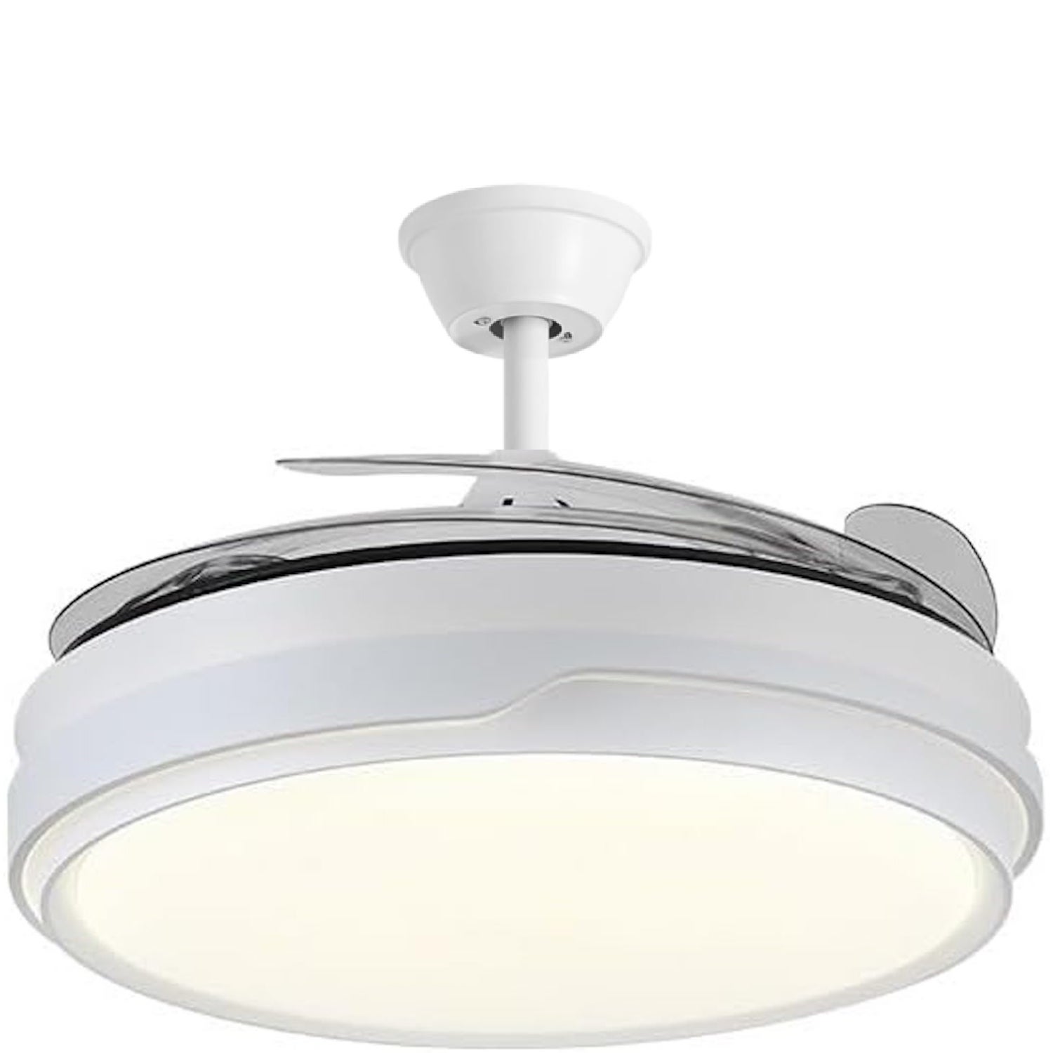 Ventilador de Techo con Luz Motor DC Ultra Silencioso con Aspas Plegables LED 70W Blanco FLMFSD-2301 - 3