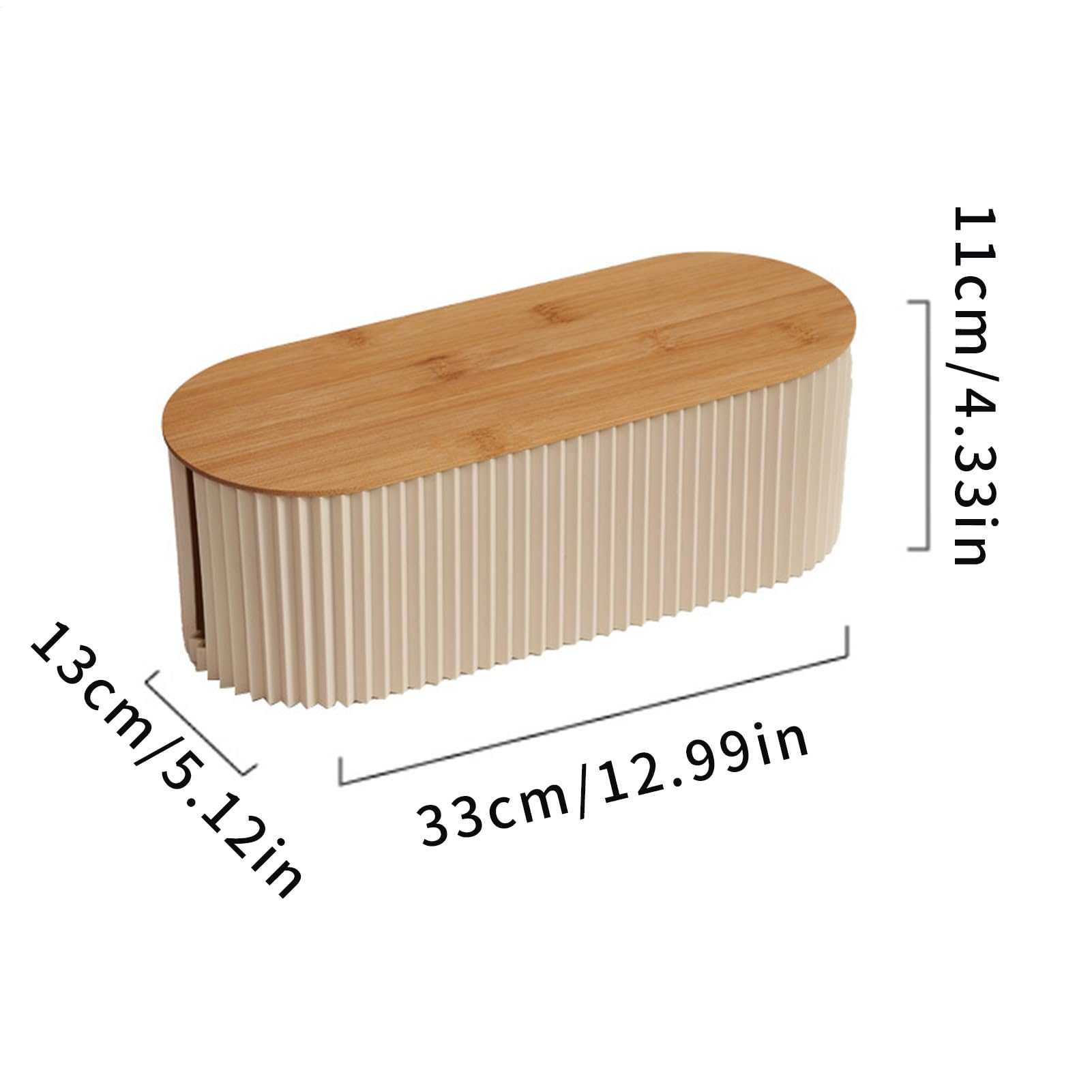 Boîtes Multiprise, Boite Rangement De Câbles Avec Couvercle En Bois, Boîtes De Prises, Cache-Cordon Multifonctionnel Et Boîte De Gestion Cache - 7