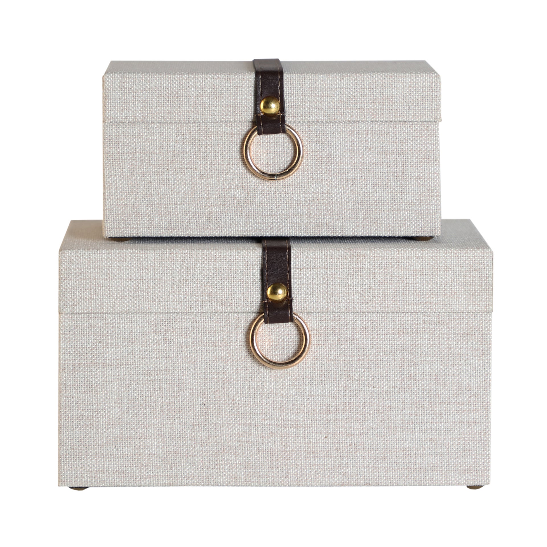 Caja de Madera Dm en color Gris de 28x17x16cm Pack de 2 Leroy Merlin