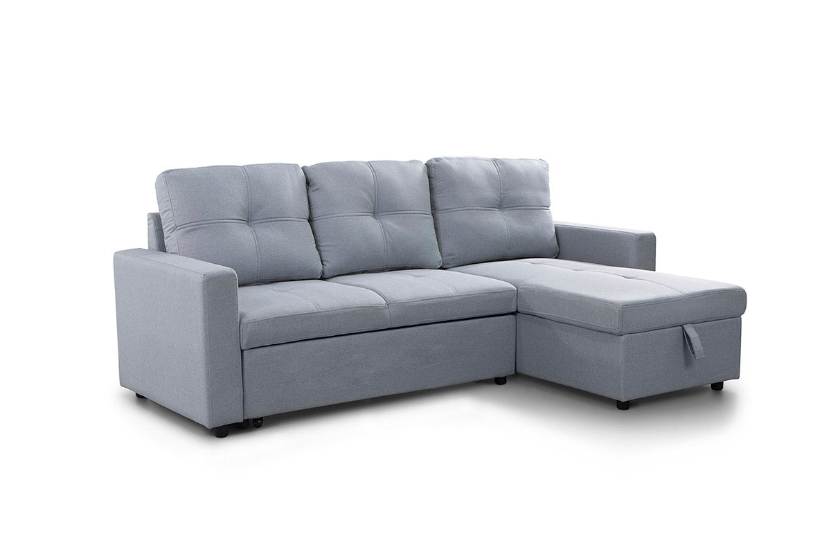 Sofa Cama Chaise Longue Pau 215cm Negro - 6