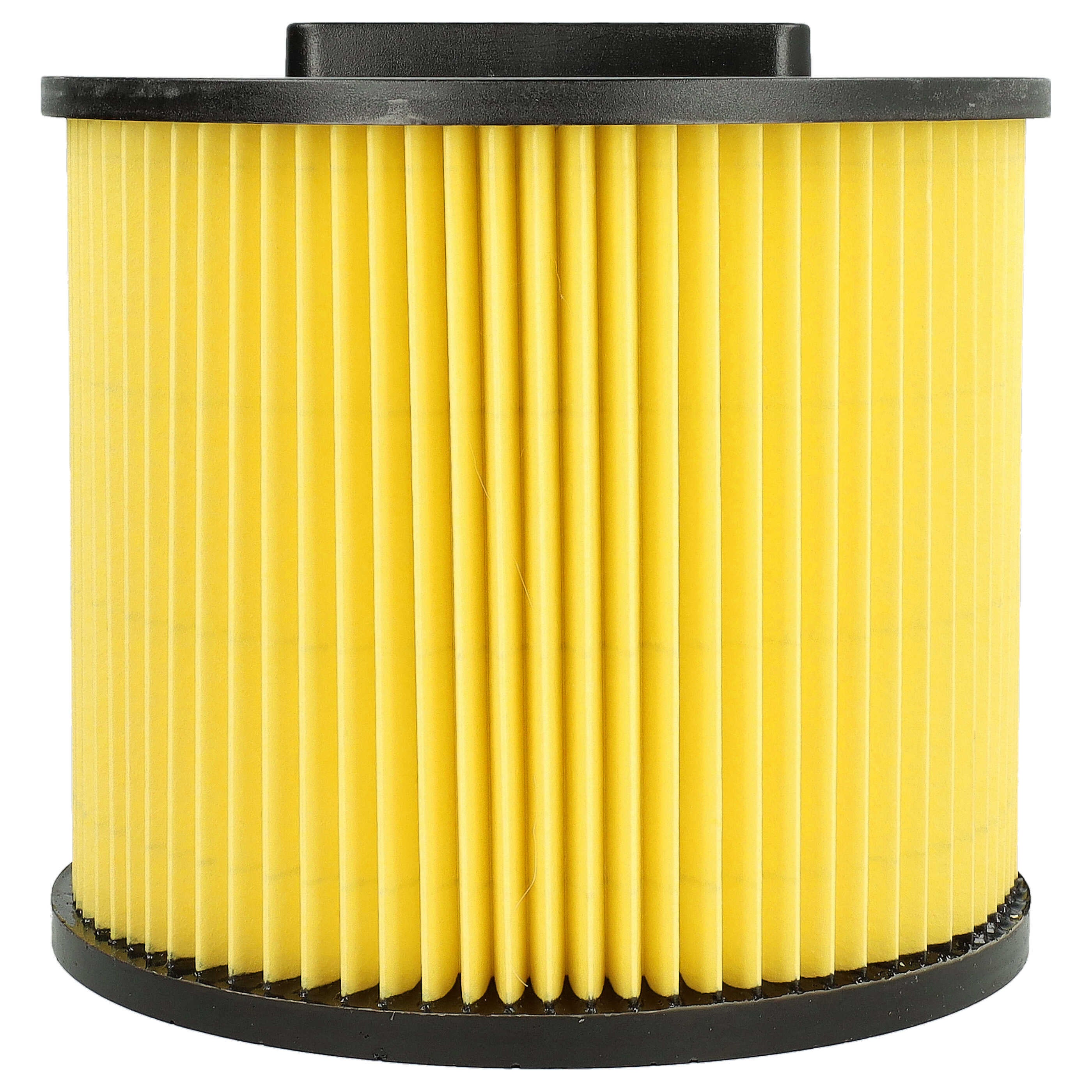 vhbw 3x filtre plissé compatible avec Thomas Bravo 20, 20 Biturbo aspirateur - noir / jaune, nettoyable - 2