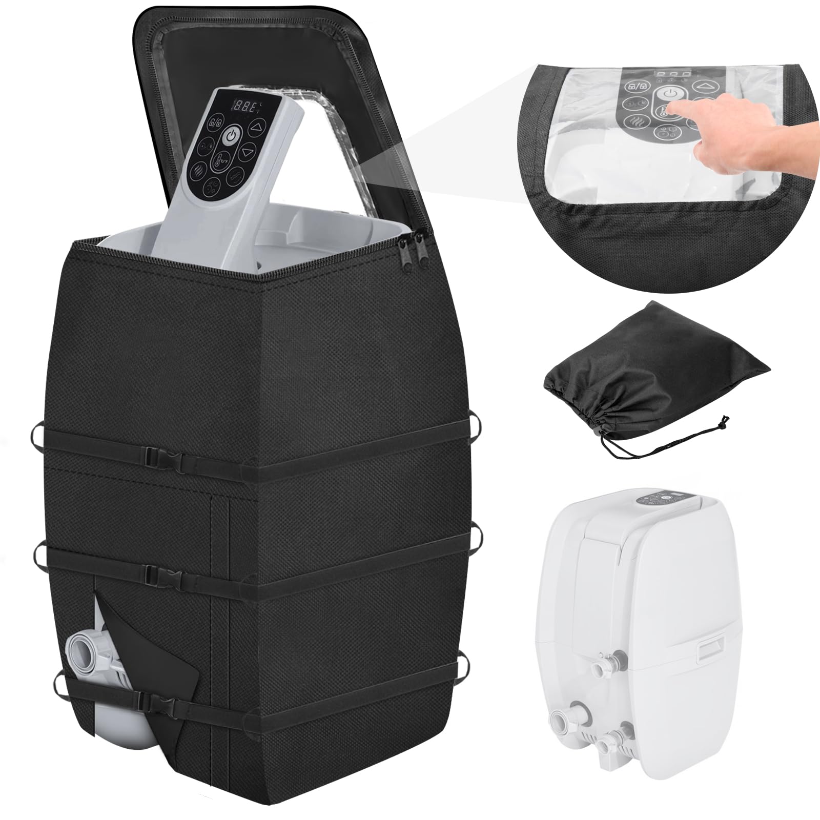 Housse De Protection Pour Cible De Fléchettes – Tissu Oxford 600D, Imperméable – Diamètre 61 Cm, épaisseur 8 Cm – Cordon De Serrage – Anti-poussière, Pluie Et Soleil
