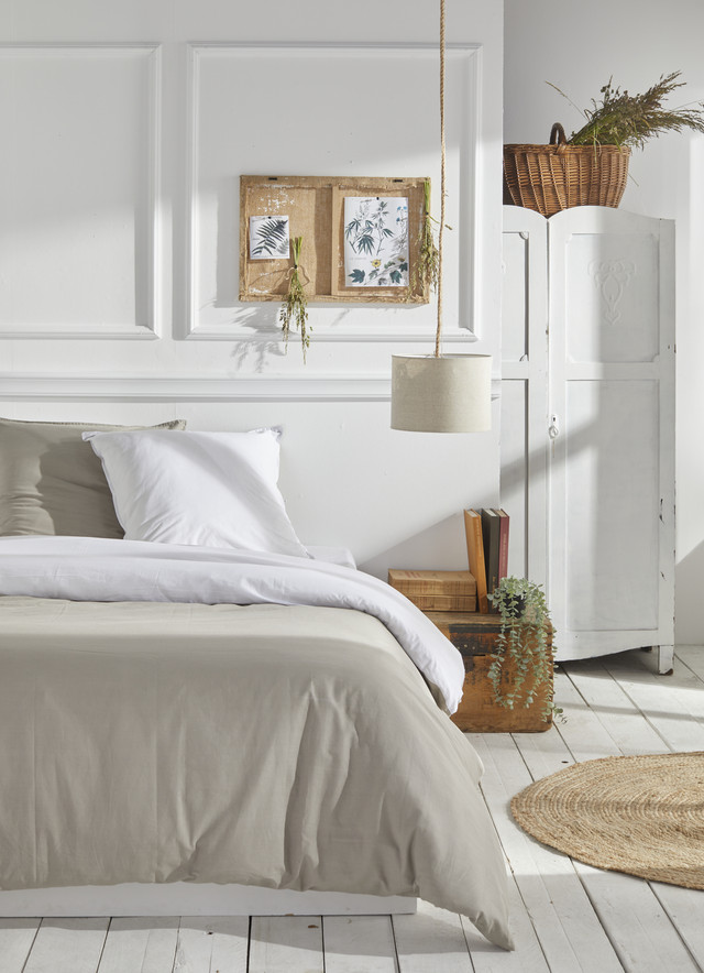 Parure de lit coton uni CHARME