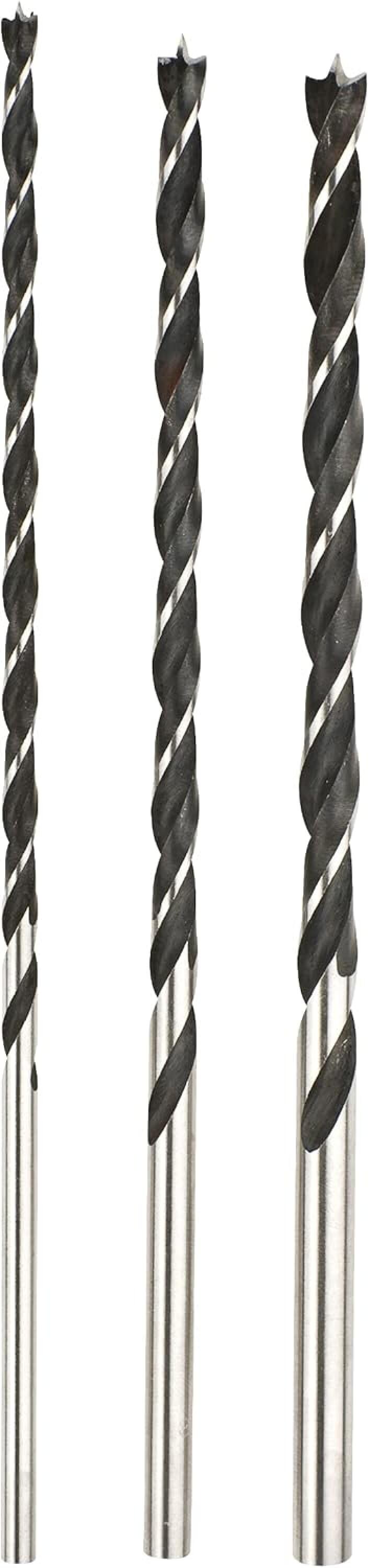 Wiertła do drewna, wiertła do belek, 6, 8 i 10 mm, długość całkowita 250 mm, długość robocza 155 mm, zestaw 3 szt.