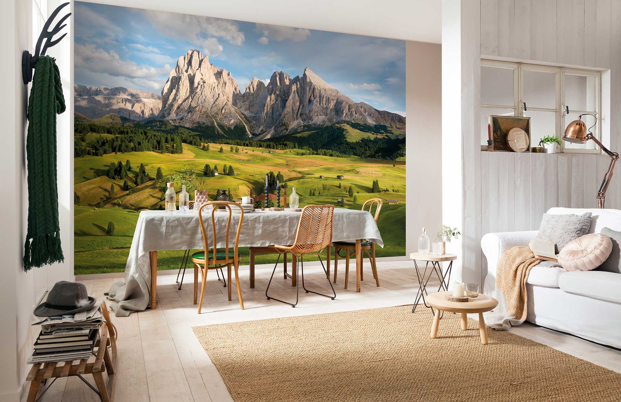 Papel pintado no tejido panorámico de komar - stefan hefele alpen - talla: 400 x 260 cm