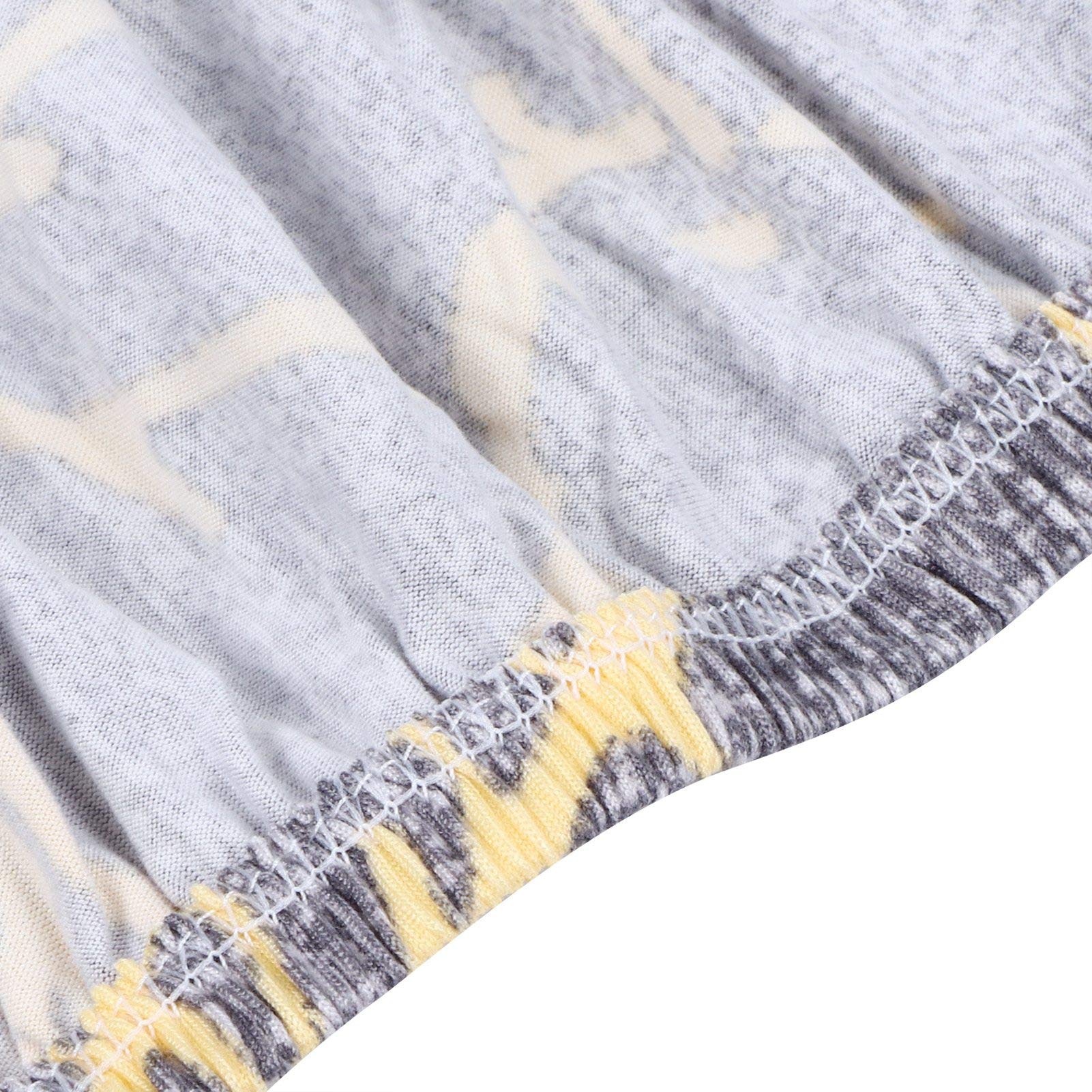 Housse de canapé en fibre de polyester hautement élastique, protection de canapé grise (quatre personnes) - 2