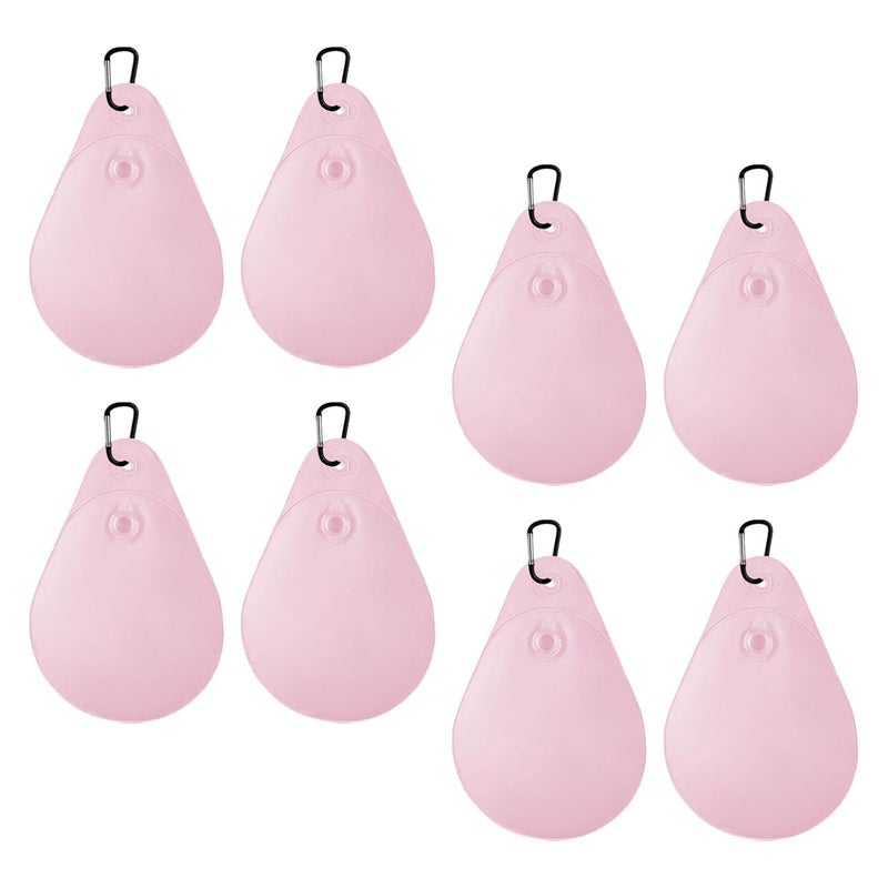 8-pak worków wiszących na pokrywę basenową, do montażu na ścianie basenu, różowe, z haczykami, 34,5 x 24 cm