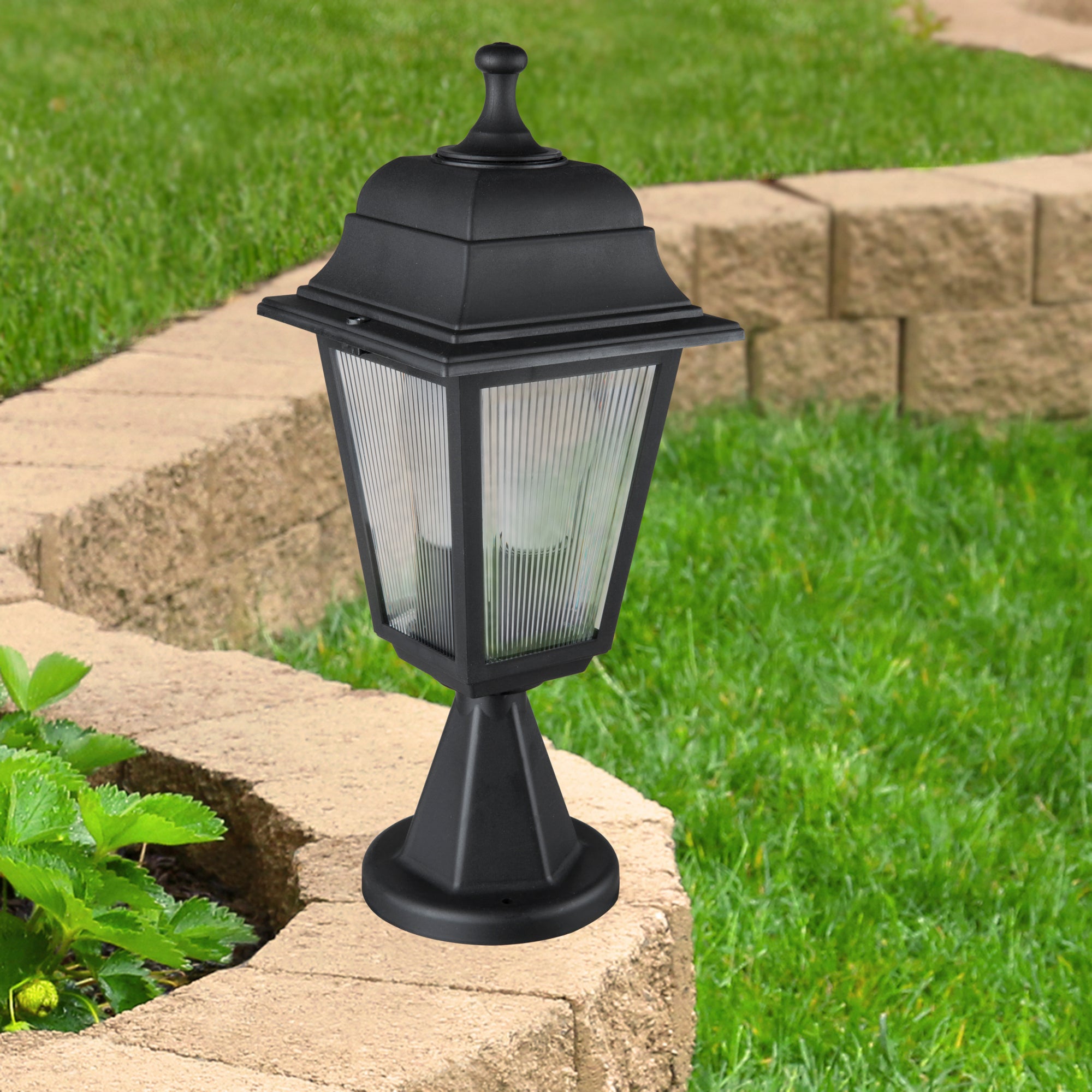 Luminaire extérieur Ipswich 38 cm E27 noir [lux.pro] | Leroy Merlin